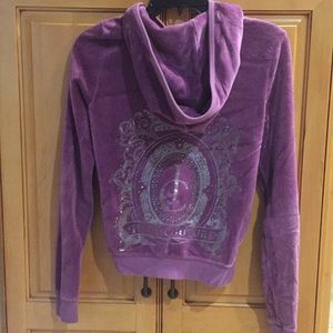 Purple juicy jacket with gray detail on back